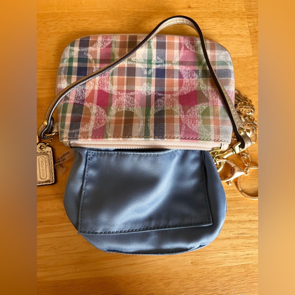 Coach Multicolor Plaid Wristlet - Picture 12 of 12